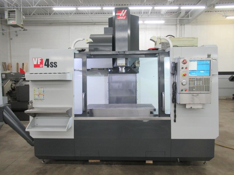 Haas VF-4SS CNC Vertical Machining Center, 50"x20"x25", 12K Spindle, 4th-Axis Drive, Chip Auger, LOW HOURS!