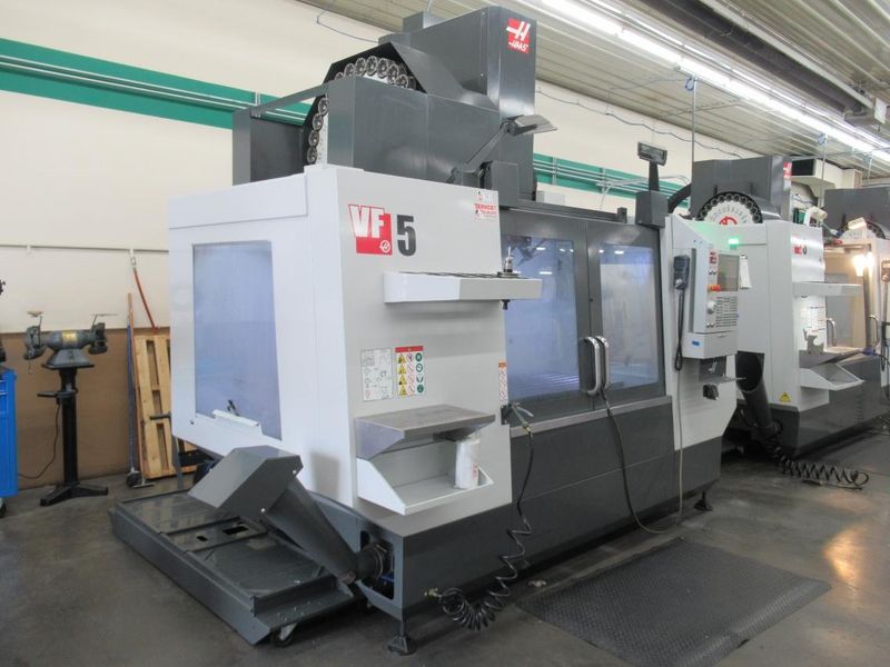 Haas VF-5/50 CNC Vertical Machining Center, Haas NextGen CNC Control, 4th Axis, TSC, Probing, HSM, 30 ATC- Auction Item