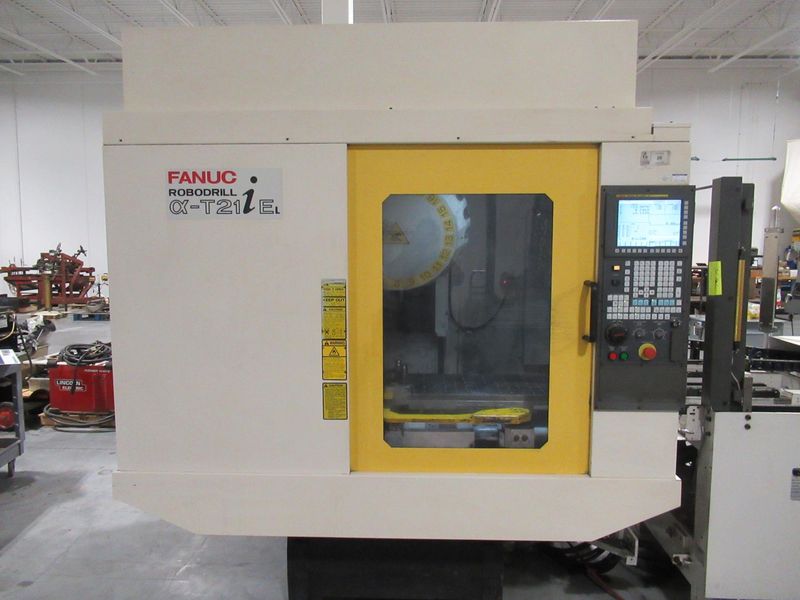 Fanuc Robodrill Alpha T21iEL CNC Drilling/Tapping Machine w/Automatic Pallet Changer, Renishaw Probing System, 21 ATC and MORE!!!- Auction Item