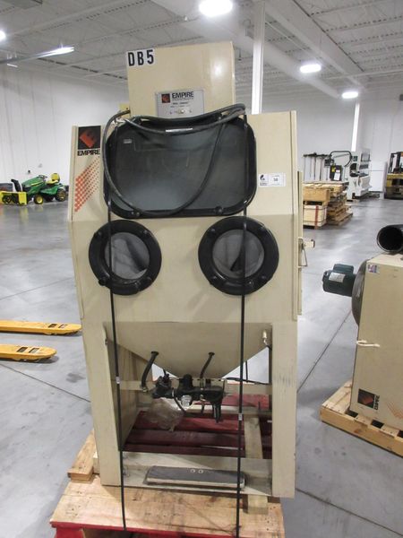 Empire Pro-Finish 2636 Abrasive Air Blast Cabinet with DCM-200 Standing Reclaim Unit- Auction Item