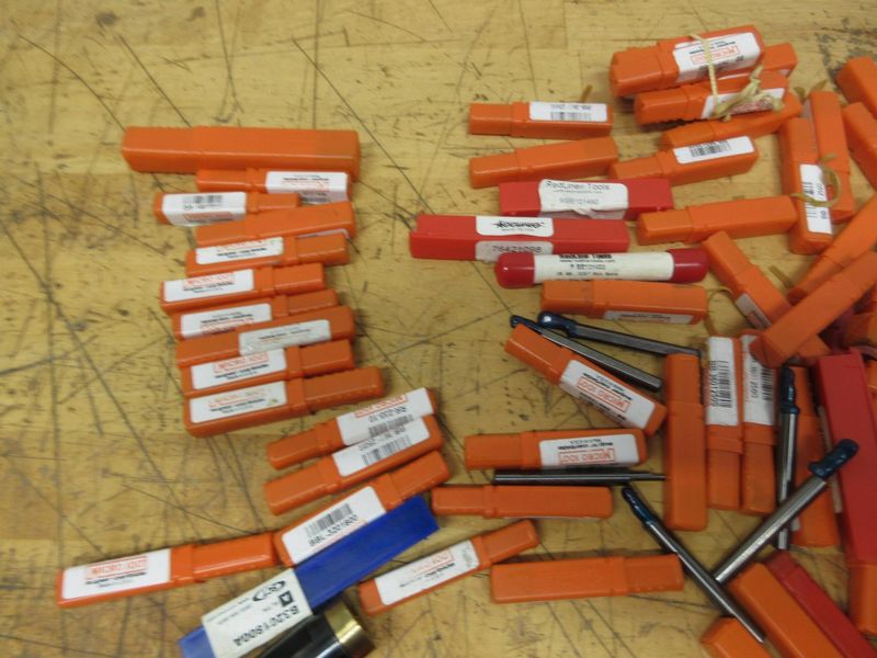 Solid Carbide Boring Bars, Smaller Diameters Mostly 1/4" Shank some 3/8", Assorted Brands Accupro, Micro 100, Redline, ***Most New in Package***- Auction Item