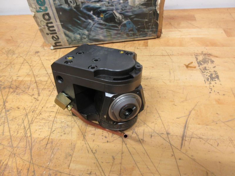 Heimatec (P/N: 8 043 44 005) BMT45 Universal Adjustable Angle Head Live Tool Holder, ER16 collet, Range of +105°/-20°.- Auction Item