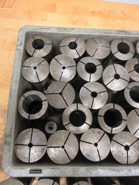 Hardinge and Lyndex 16C Collets, (35pcs) Various Diameters- Auction Item
