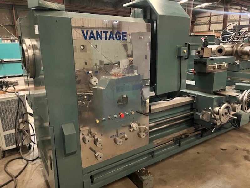 Vantage PB-50 50″ x 152″ Twin-Carriage Engine Lathe, 9″ Spindle Bore