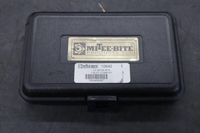 Mitee-Bite 1/2" Tee-Slot Clamp Set with Case- Auction Item