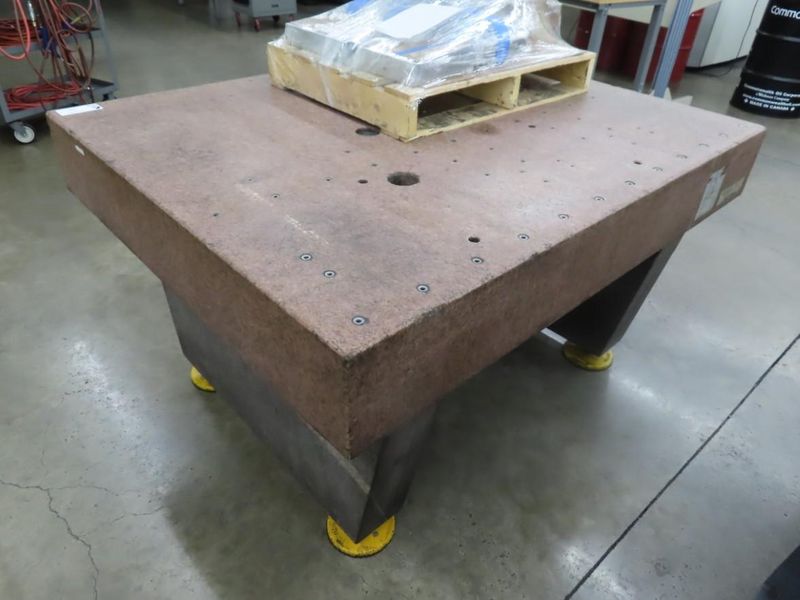 Charmilles Andrew 48"x 60" x 8.5"   Pink Granite Surface Plate - Contents NOT Included- Auction Item