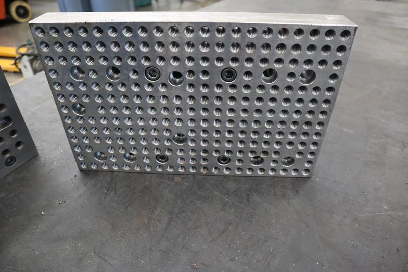(2) Angle Plates: 12" x 15"H and 16" x 10" High, Drilled and Tapped- Auction Item