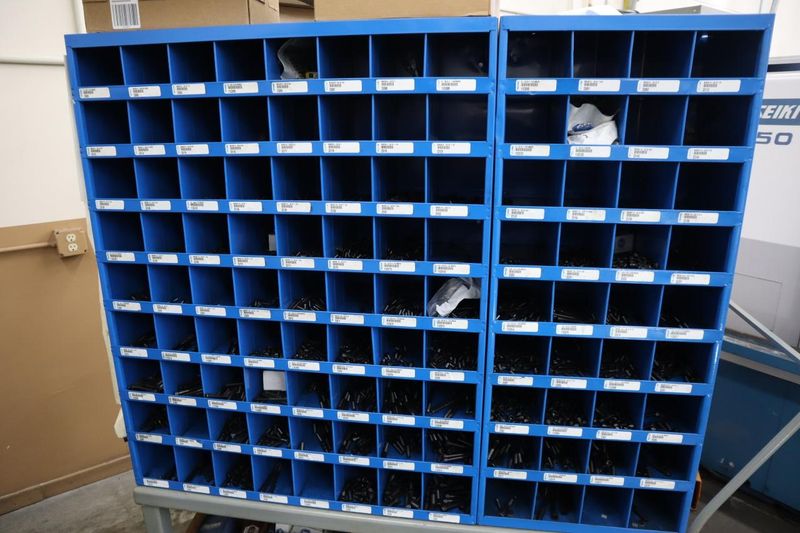 Portable Hardware Shelving with Fasteners and Hardware- Auction Item