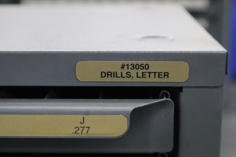 Huot Drill Index, Lettered Drills, 3 Drawer- Auction Item