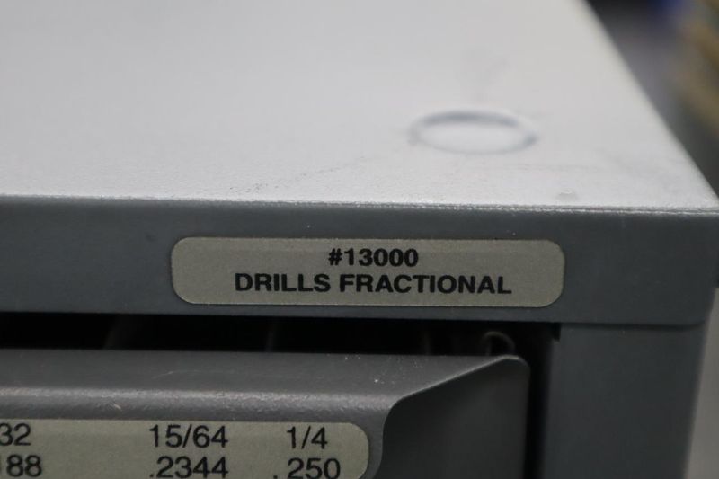 Huot Drill Index, Fractional Drills - 3 Drawer- Auction Item
