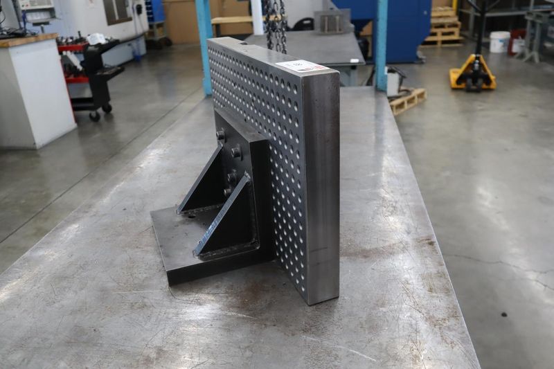 Angle Plate 24" x 16" High Drilled and Tapped on 1" Centers- Auction Item