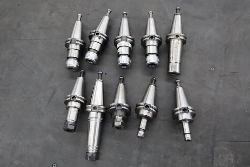 CT40 Taper Tool Holders: (4) Nikken Sk-16B, (1) Nikken SK-15B, (2) SK-6, (3) ER20 Collet Holders- Auction Item