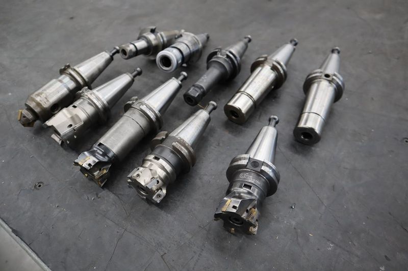 CT40 Taper Tool Holders, Assorted Collet Holders and Insert Milling Cutters- Auction Item