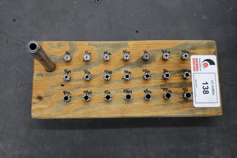 DA200 Collets with 3/4" Shank Holder, Divider Board- Auction Item