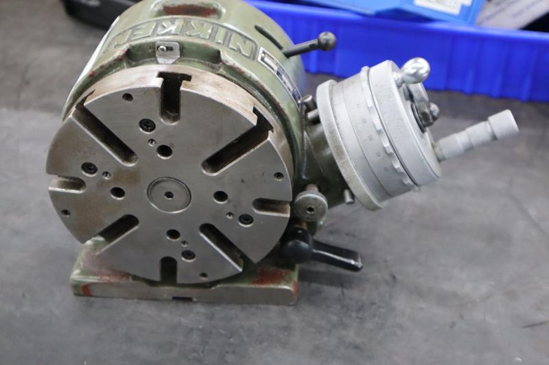 Nikken RSI-5 Rotary Table, Horizontal-Vertical Mount, 6.75" Table Diameter, Hand Feeds, Lock- Auction Item