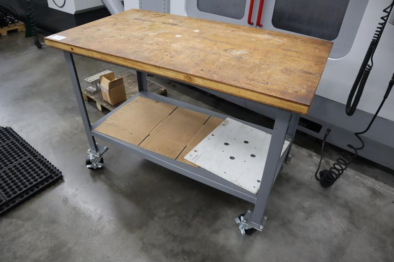 Portable Work Bench on Heavy Duty Casters- Auction Item