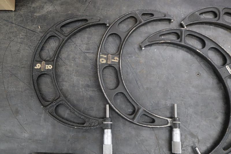 Sterret Micrometers: 5-7", 7-8", 8-9", 9-10", 10-11", 11-12"- Auction Item