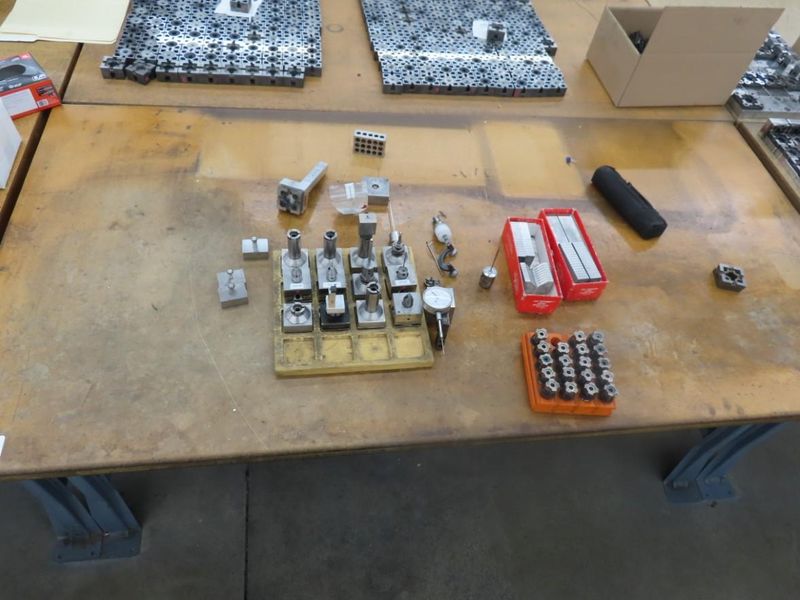 Work Bench, Wood Top, Metal Frame - NO CONTENTS- Auction Item