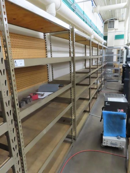 Adjustable Steel Shelving (9)- Auction Item