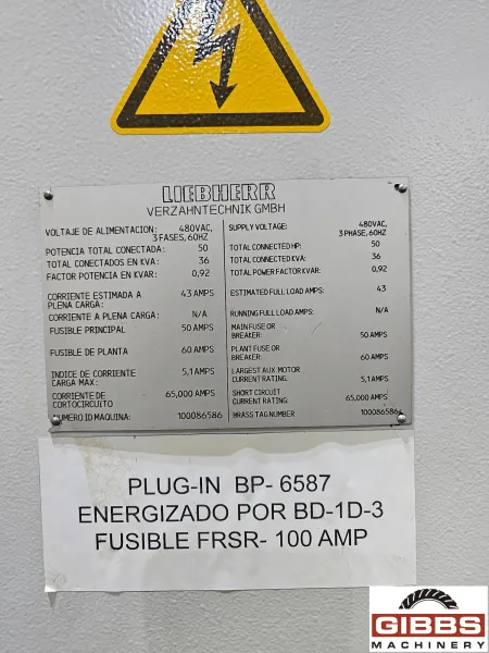 LIEBHERR LC-80 - Gear Hobber