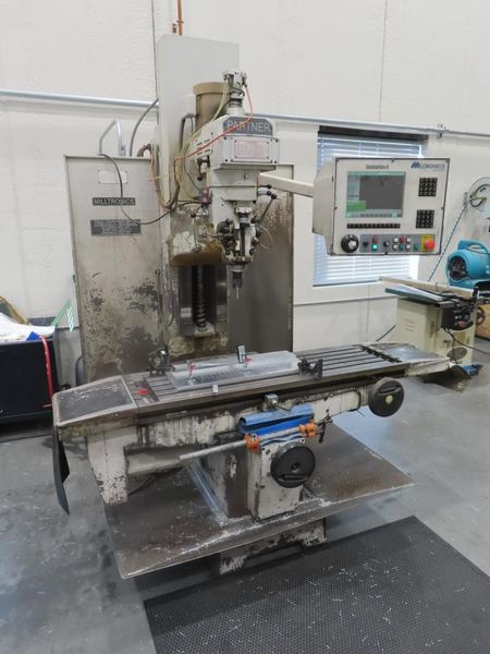 Milltronics MB20-A CNC Vertical Machining Center, Centurion 6 CNC Control, 40"x20"x24" Travels, 40 Taper- Auction Item