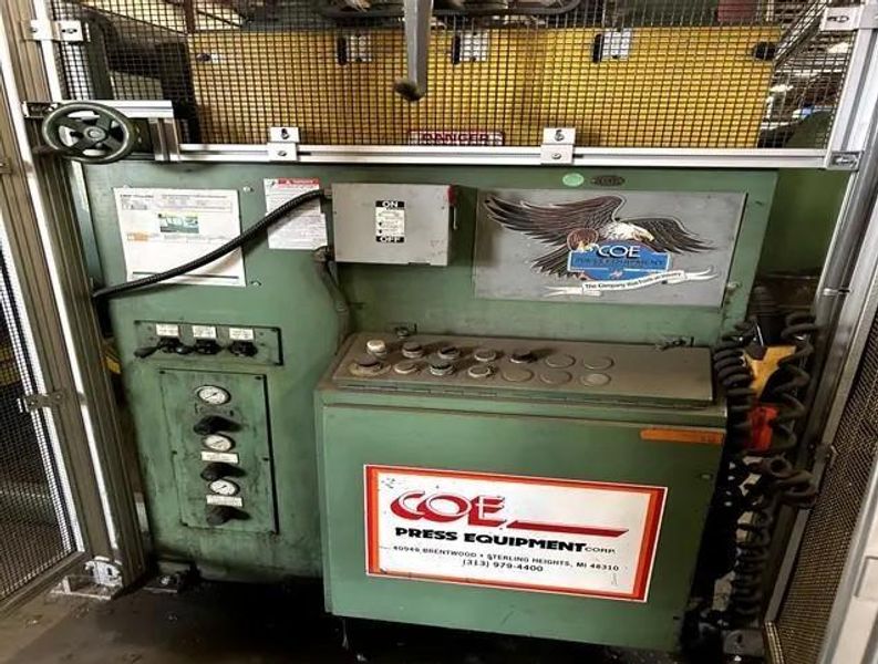 20,000 lbs. x 54 inch Coe Press Equipment Servo Coil Feed Line - Can be seen under power!