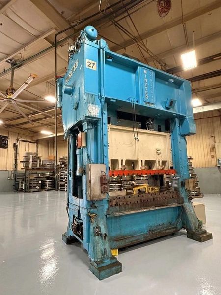 Minster Press For Sale - 400 ton Capacity Hevi-Stamper E2-400-96-48 Straight Side Mechanical Sta