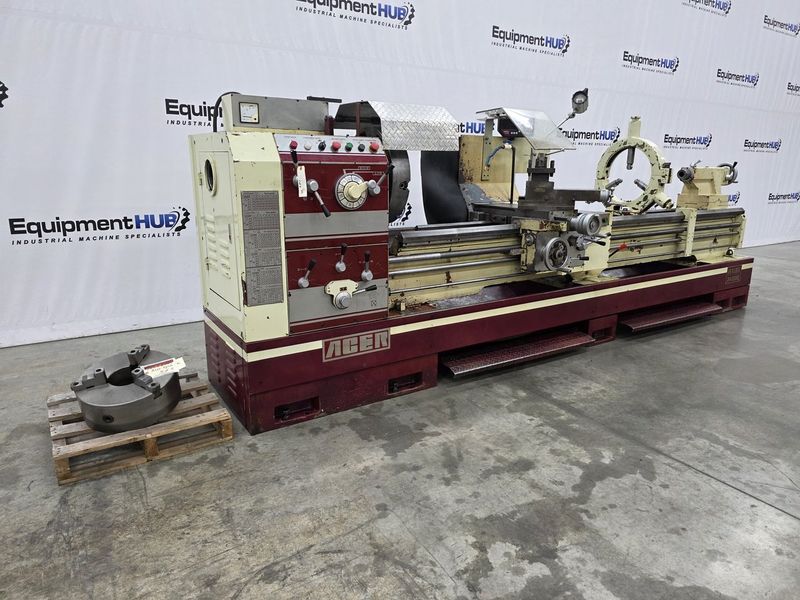 Acer Dynamic-24120G 24″ x 120″ Gap Bed Engine Lathe w/ Newall NMS300 DRO