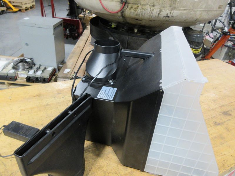 Portable Airbrush Spray Booth Station with LED Lights, 25W Fan, 6' Exhaust, 22.25"x19"x14" Hobby Airbrush- Auction Item