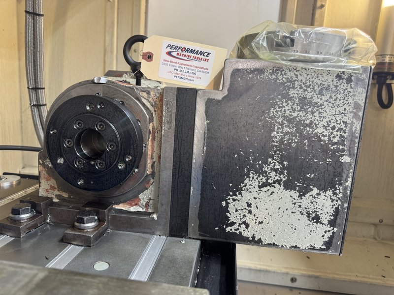 12K RPM Direct Drive Spindle, CAT-40, Coolant Thru Spindle, 40x20 Travels, RENISHAW Probe, 4th Axis Rotary Table, FANUC control, 24 ATC, Chip Augers. Yr 2014