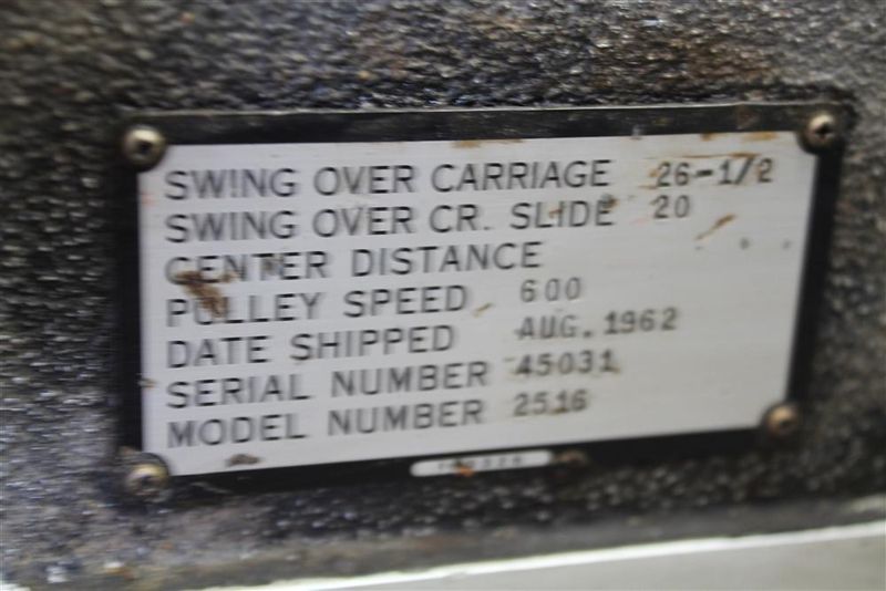 28" X 96" & 240" LODGE & SHIPLEY HOLLOW SPINDLE ENGINE LATHE, 12-5/8" HOLE: #10924