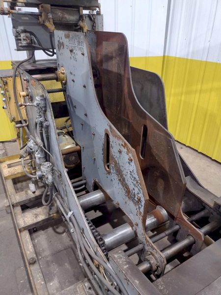 10,000 LB X 24" WIDE X .187" AIR FEEDS COIL CRADLE STRAIGHTENER / UNCOILER: STOCK 17042