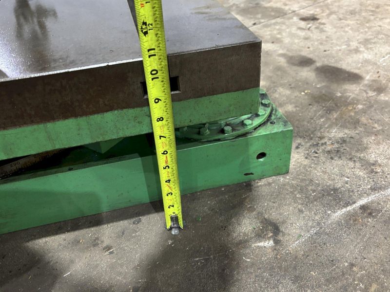 36" X 48" GIDDINGS & LEWIS AIR LIFT ROTARY TABLE: STOCK #23587