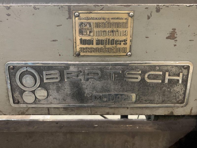 10' X 5/8" BERTSCH MODEL #11 INITIAL PINCH PLATE ROLL: STOCK #10399