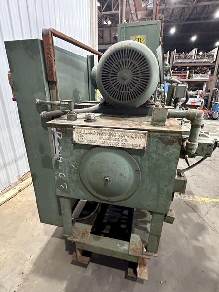 12" X 6" GALLAND HENNING MODEL #12DC DUAL COMPRESSION METAL SCRAP BALER: STOCK #21846