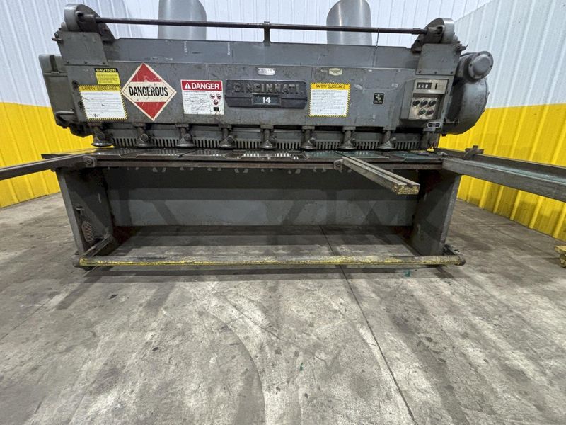 8' x 3/16" CINCINNATI MODEL #1408 MECHANICAL POWER SQUARING SHEAR: STOCK #22769
