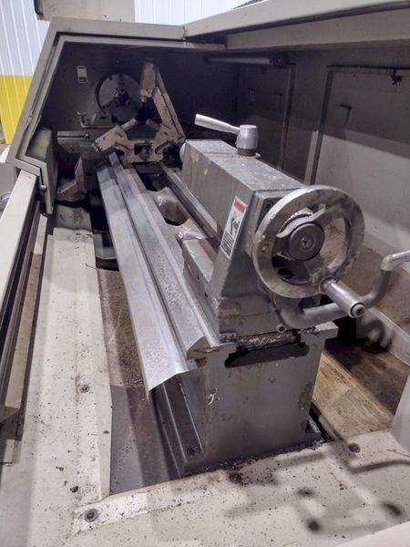 20" X 80" NARDINI MODEL LOGIC 250G CNC FLAT BED LATHE TURNING CENTER, 3.125" HOLE: STOCK #19739