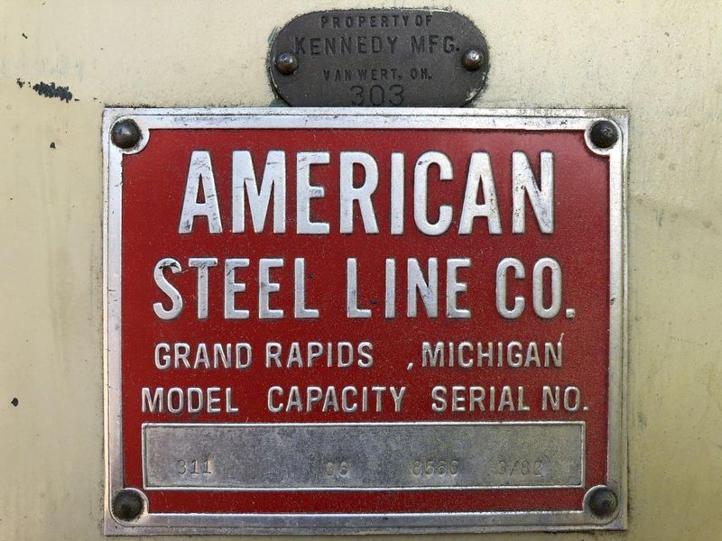 36" x 18 GA AMERICAN STEEL LINE 7-ROLL COIL STOCK STRAIGHTENER: STOCK #13595