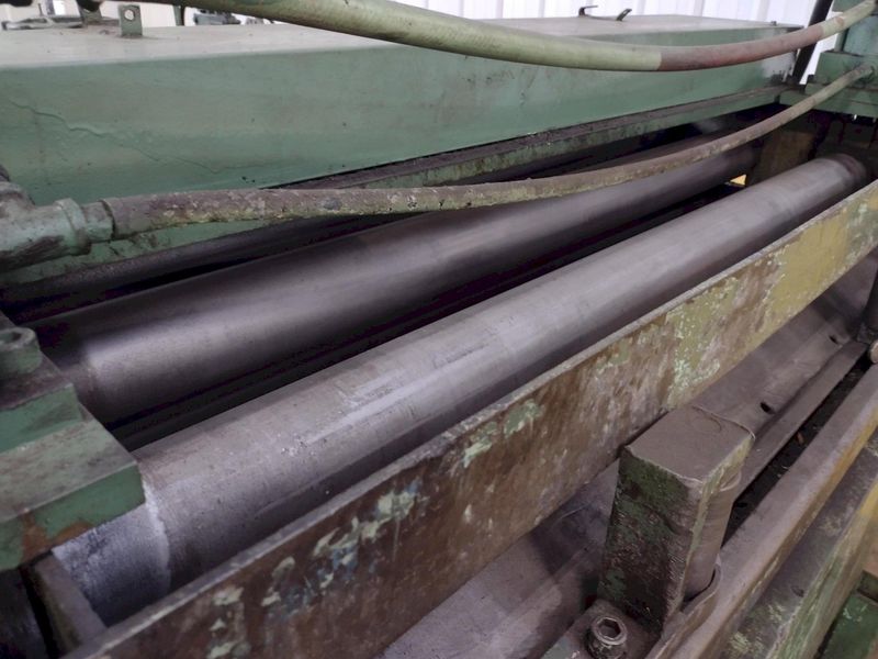 54" X 10 GAUGE DALLAS AIR FEED WITH EDWARDS SHEAR CUT TO LENGTH LINE: STOCK 15968