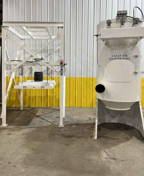 40 HP x 4 STATION CLEAN AIR TECHNOLOGIES / EUROVAC INDUSTRIAL TRANSIT & BUS CENTRAL VACUUM SYSTE