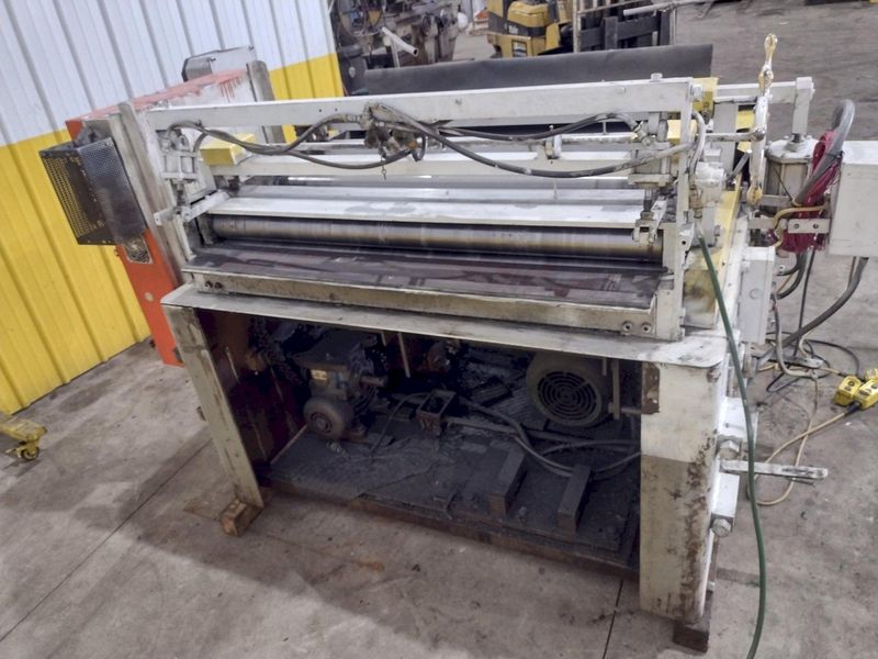 48" x 14 GA ROWE 7 ROLL POWERED COIL STRAIGHTENER: STOCK #22749