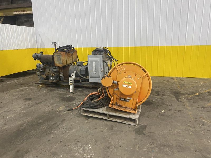 53 TON (107,500 LBS) BUSHMAN MODEL #MT420 TELESCOPING MAGNETIC SPREADER LIFTING BEAM  W/ OHIO MA