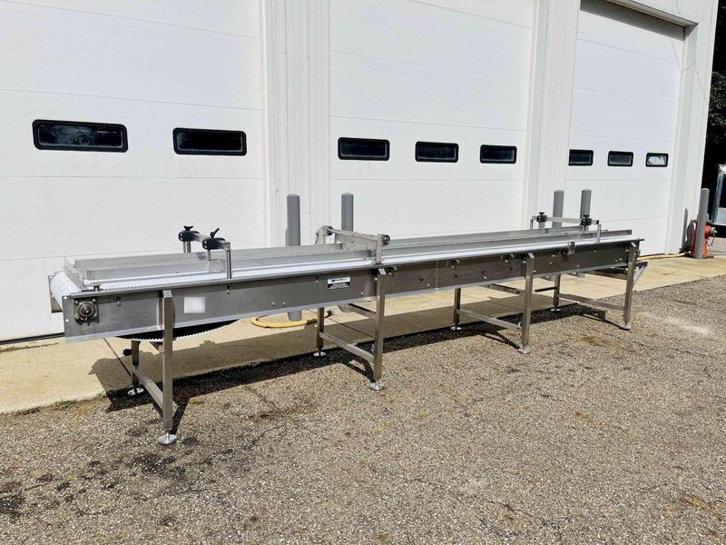 KleenLine 14.5ft Dual Belt Stainless Steel Flat Conveyor