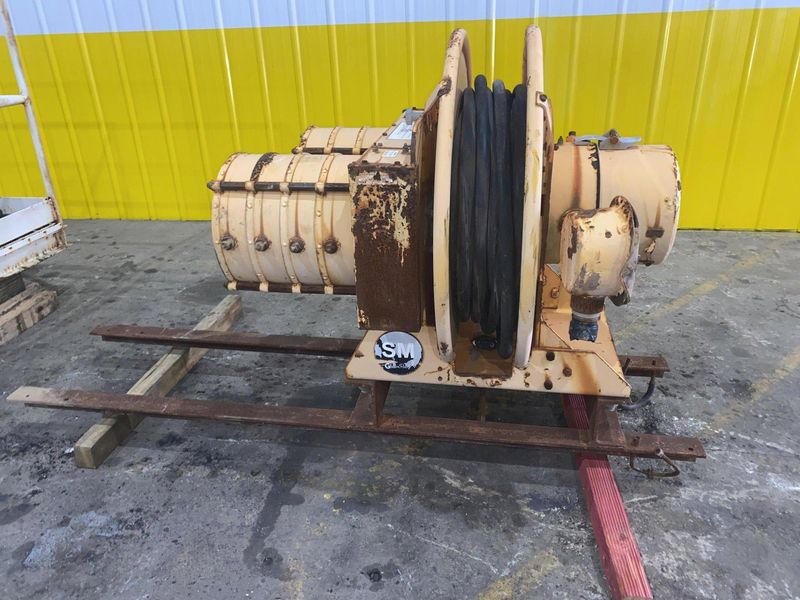 53 TON (107,500 LBS) BUSHMAN MODEL #MT420 TELESCOPING MAGNETIC LIFTING SPREADER BEAM  W/ OHIO MA