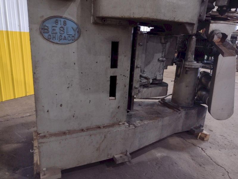 30" BESLY MODEL #918 VERTICAL DOUBLE DISC SPRING GRINDER: STOCK #10757
