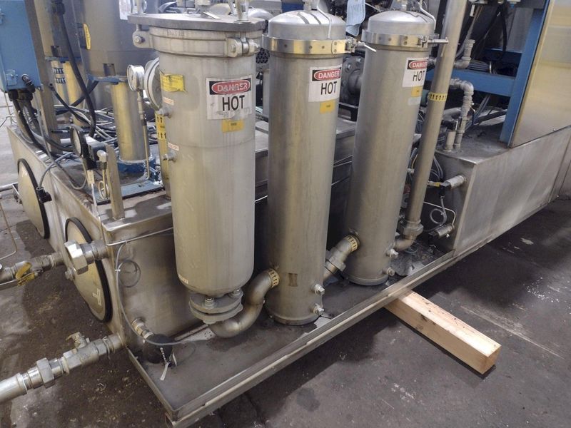 EXTRUDE HONE / SURFTRAN MODEL #STR-1 HIGH PRESSURE WASHER & DEBURRING SYSTEM W/ STORCH DEMAGNETI