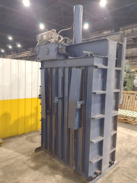 60" X 48" X 30" MAX-PAK MODEL #MP-60-E VERTICAL HYDRAULIC CARDBOARD BALER: STOCK #23656