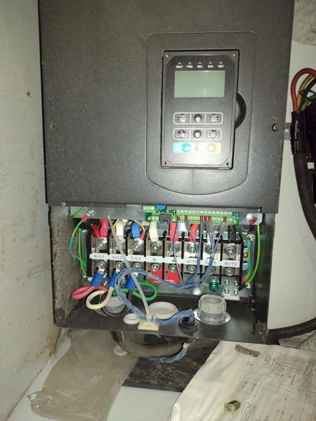 48” WIDE x 30 HP MECHANICAL IN-LINE COIL PRESS & SHEAR WITH PLC VARIABLE SPEED DRIVE: STOCK #229