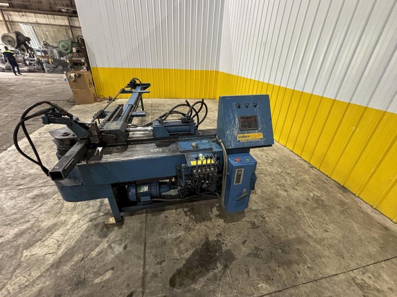2" WALLACE MODEL #1002 PROGRAMMABLE HYDRAULIC PIPE & TUBE BENDER: STOCK #23183