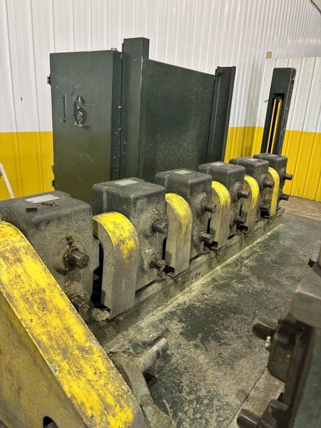 6 STAND X 2" YODER MODEL Q-150 U JOINT DRIVE RAFTED ROLLFORMER, W/ 7 RAFTS & 42  STANDS: STOCK #